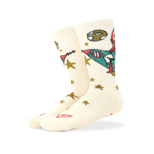 Voltage Space Cowgirl Lucky Cotton Crew Socks The Outside Society