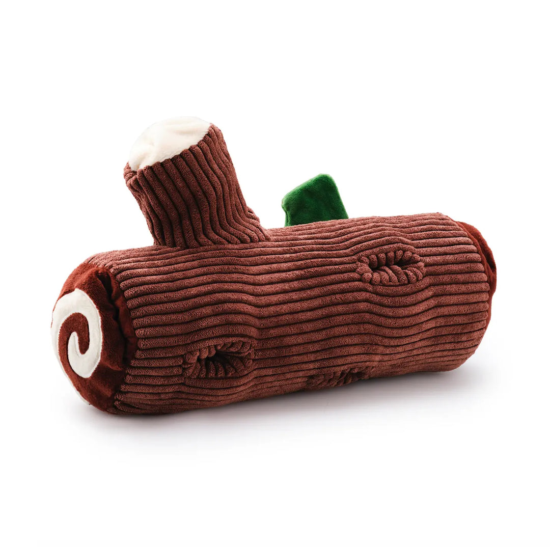 Yule Log Interactive Snuffle Holiday Dog Toy The Foggy Dog