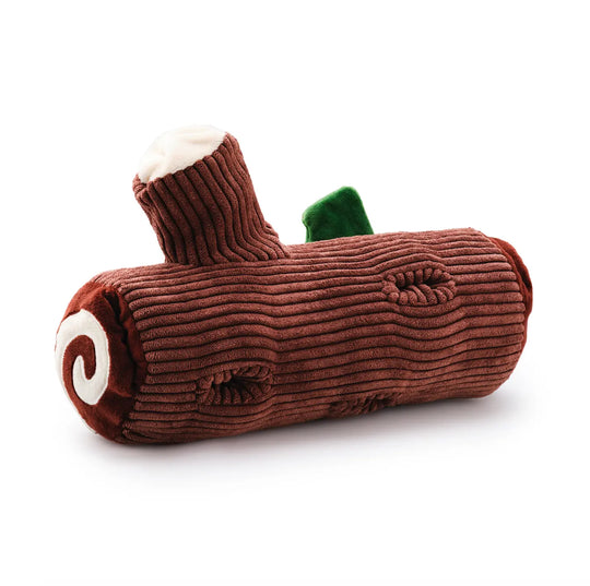 Yule Log Interactive Snuffle Holiday Dog Toy The Foggy Dog