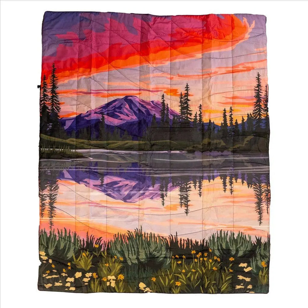 The Montana Scene Puffy Outdoor Blankets The Montana Scene