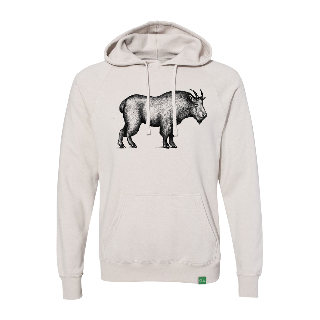 Wild Tribute Mountain Goat Sketch Hoodie