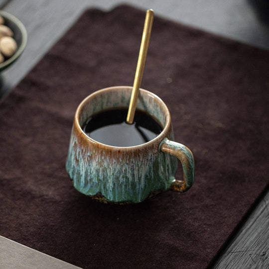 Handmade Kiln-Round Belly Coffee Cup