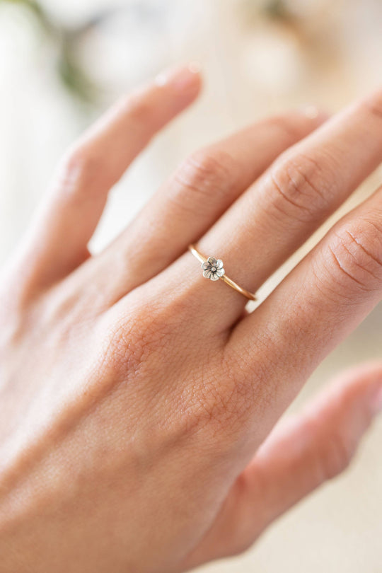 Blossom Flower Ring in 14k Gold-Filled