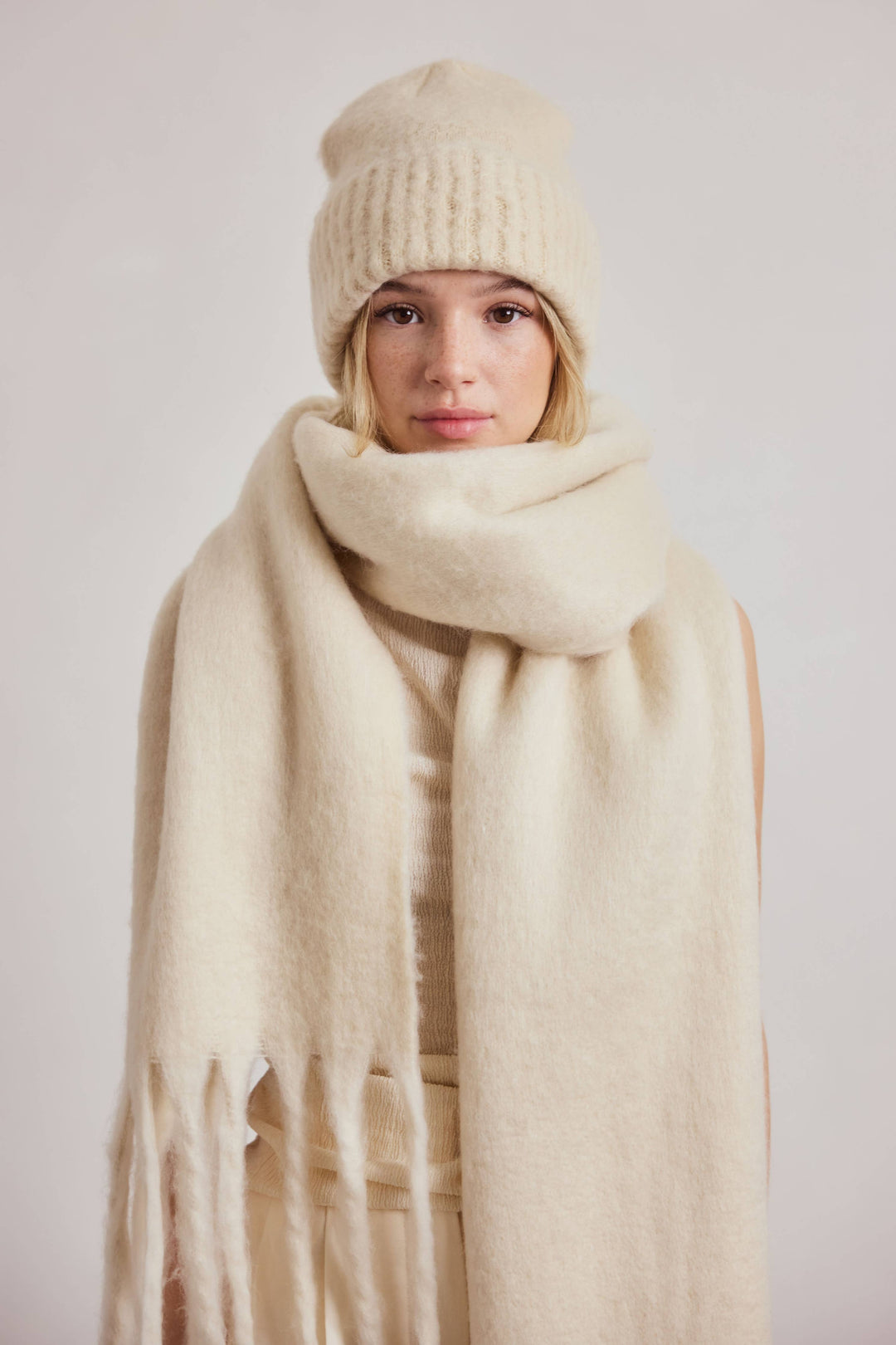 Arctic Fox Reykjavik Scarf - Pebble Beige