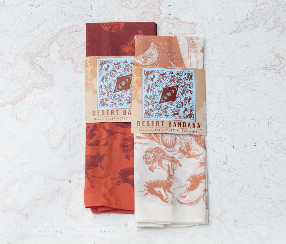 Desert Nights Premium Discharge Cotton Bandana