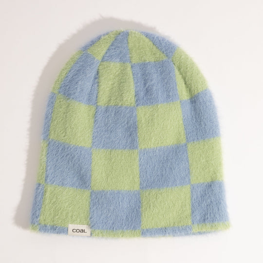 Coal Pearl Skull Fuzzy Knit Beanie