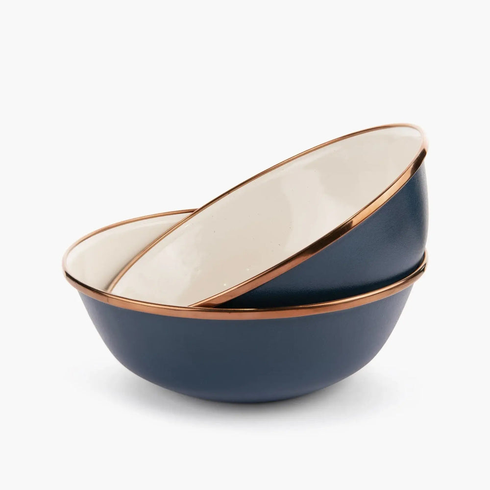Barebones Enamel 2-Tone Bowl Set