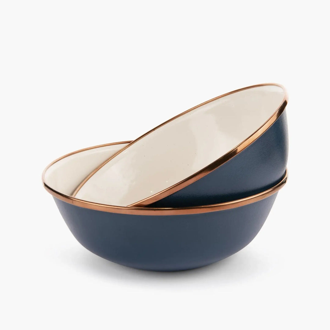 Barebones Enamel 2-Tone Bowl Set