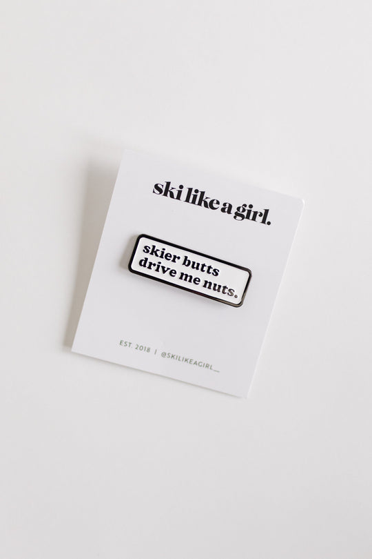 Ski Like A Girl Pins