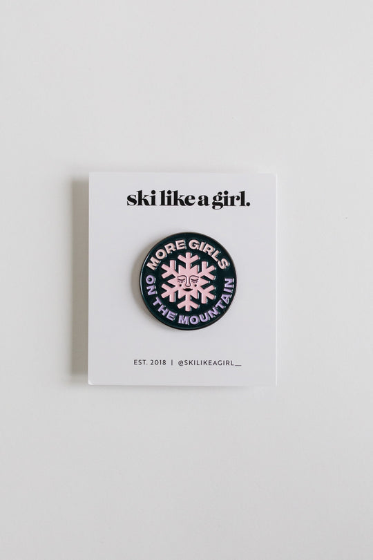 Ski Like A Girl Pins