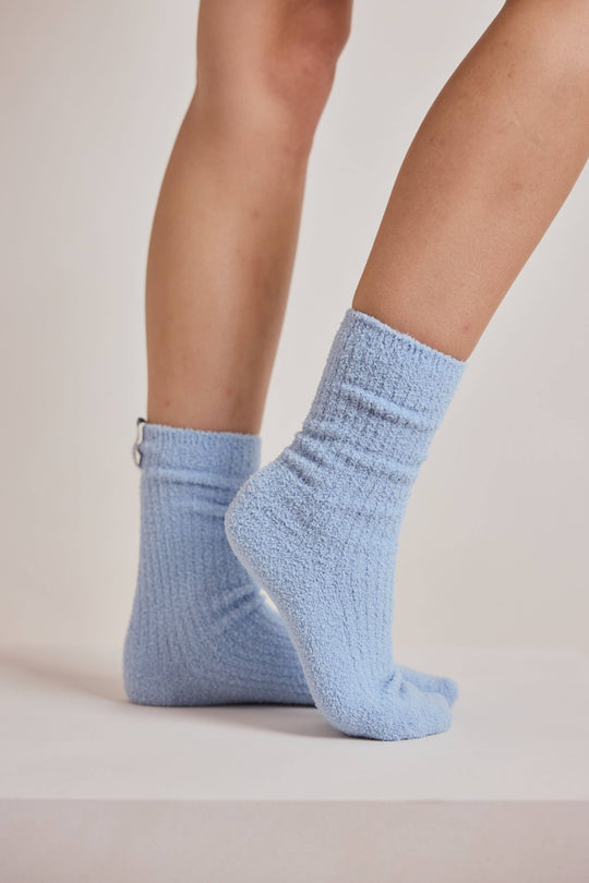 Arctic Fox Cosy Socks - Light Blue