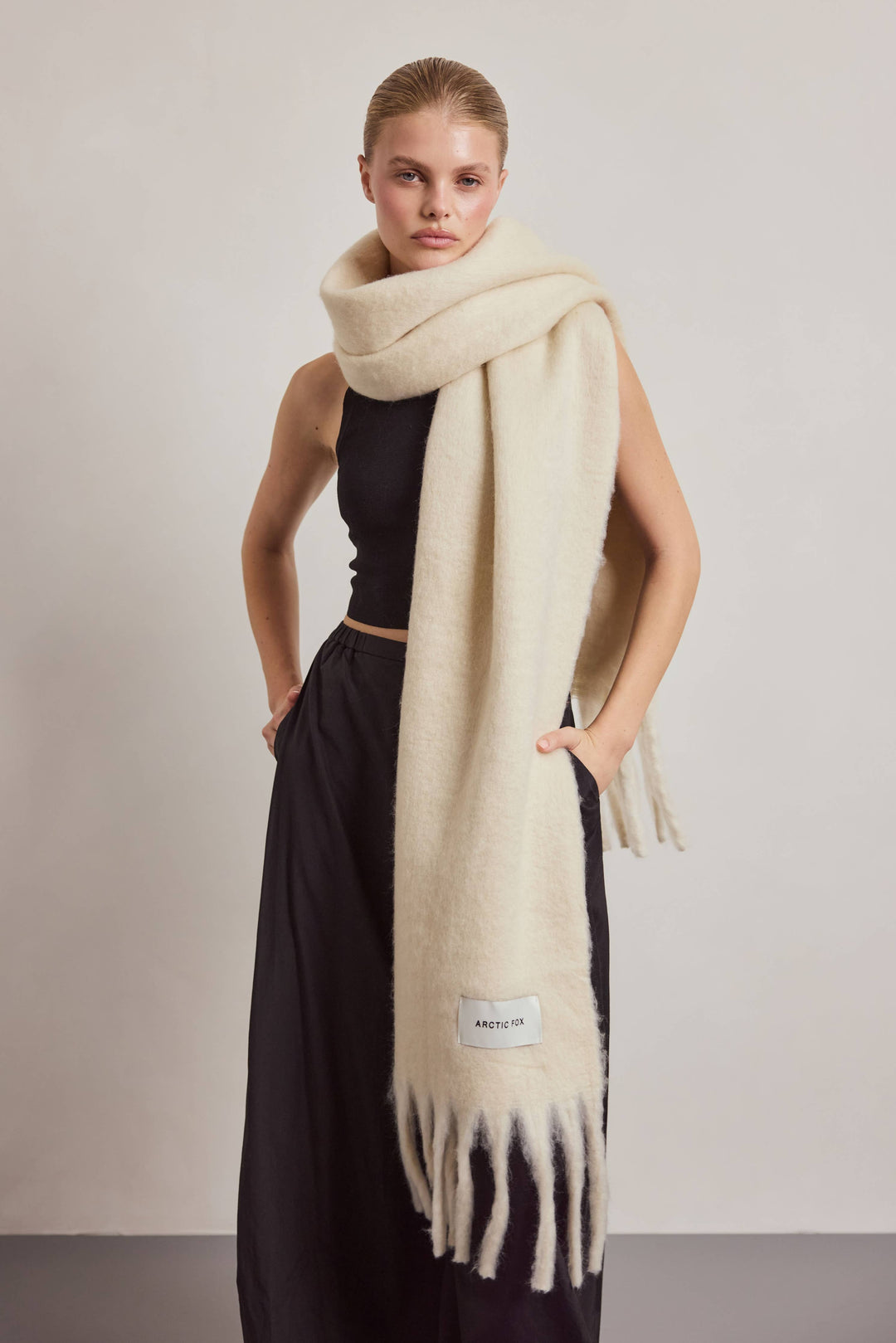 Arctic Fox Reykjavik Scarf - Pebble Beige