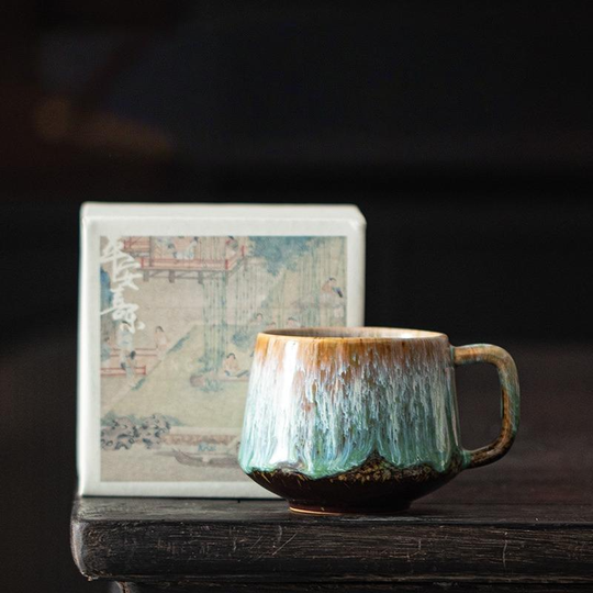 Handmade Kiln-Round Belly Coffee Cup