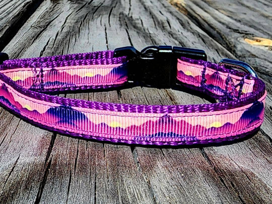 1/2" Purple Mountain Dog Collar or Leash