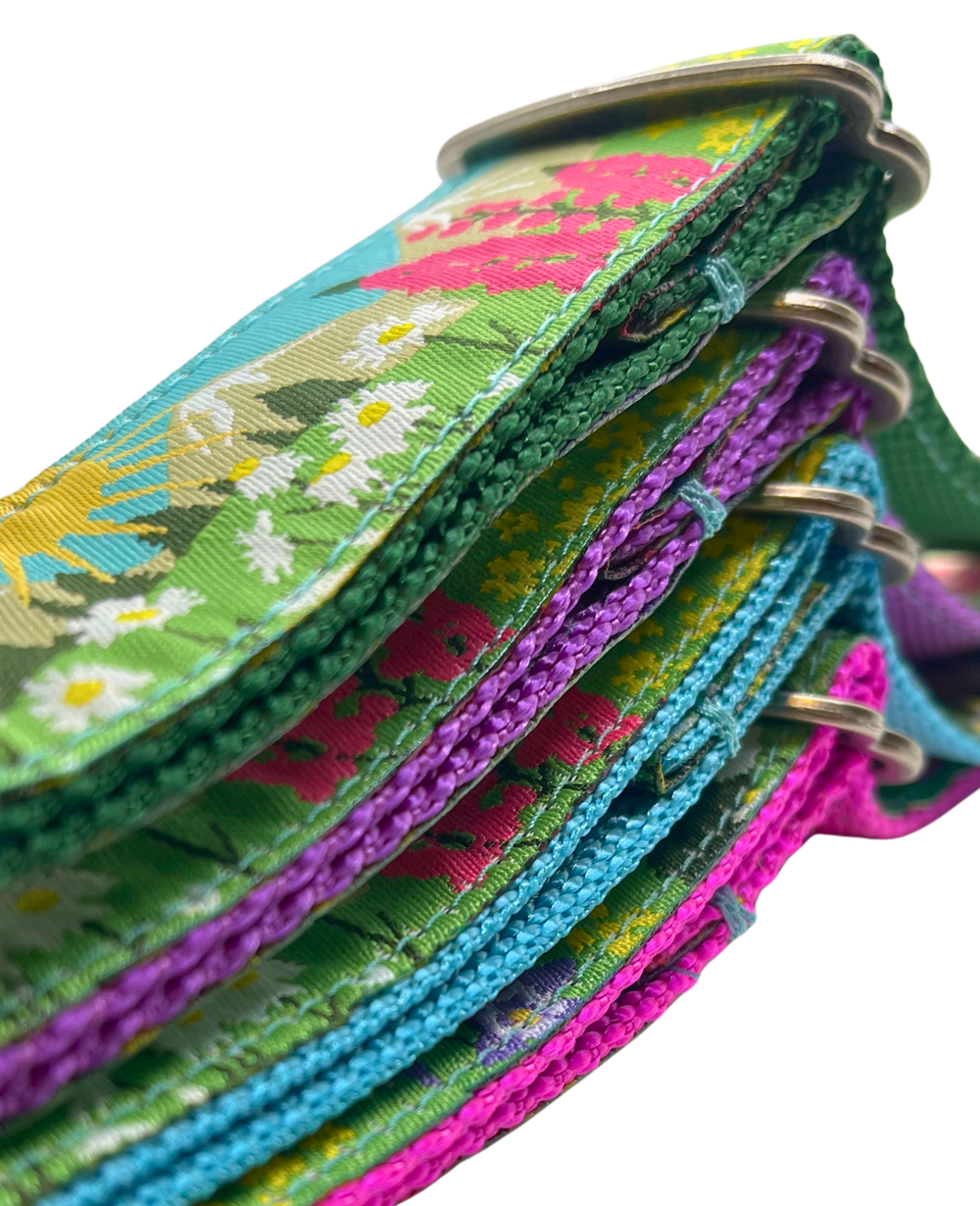 Kady's Kollars Wildflowers Dog Collar - M/L