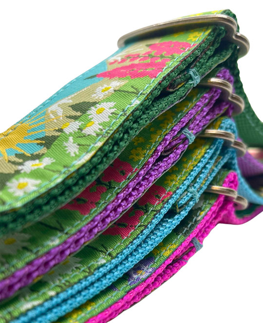 Kady's Kollars Wildflowers Dog Collar - L/XL