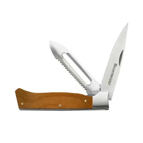 Adventure Chef Folding Camp Peeler & Paring Knife/ Maple
