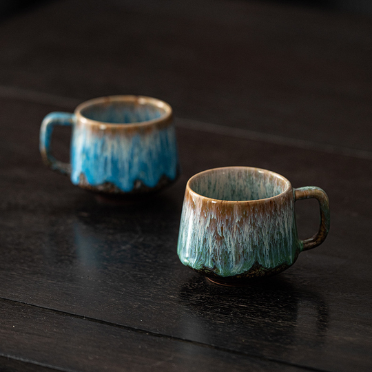 Handmade Kiln-Round Belly Coffee Cup