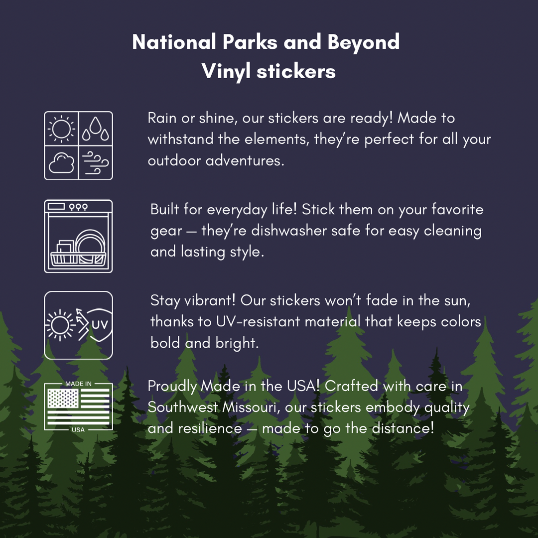 National Parks and Beyond Colorado State River 3" Vinyl Sticker