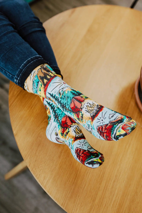 The Montana Scene National Forest Unisex Socks The Montana Scene