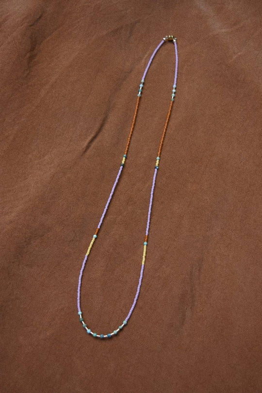 Wrap Bracelet- in lilac with turquoise