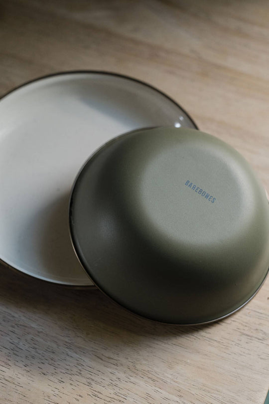 Barebones Enamel 2-Tone Bowl Set