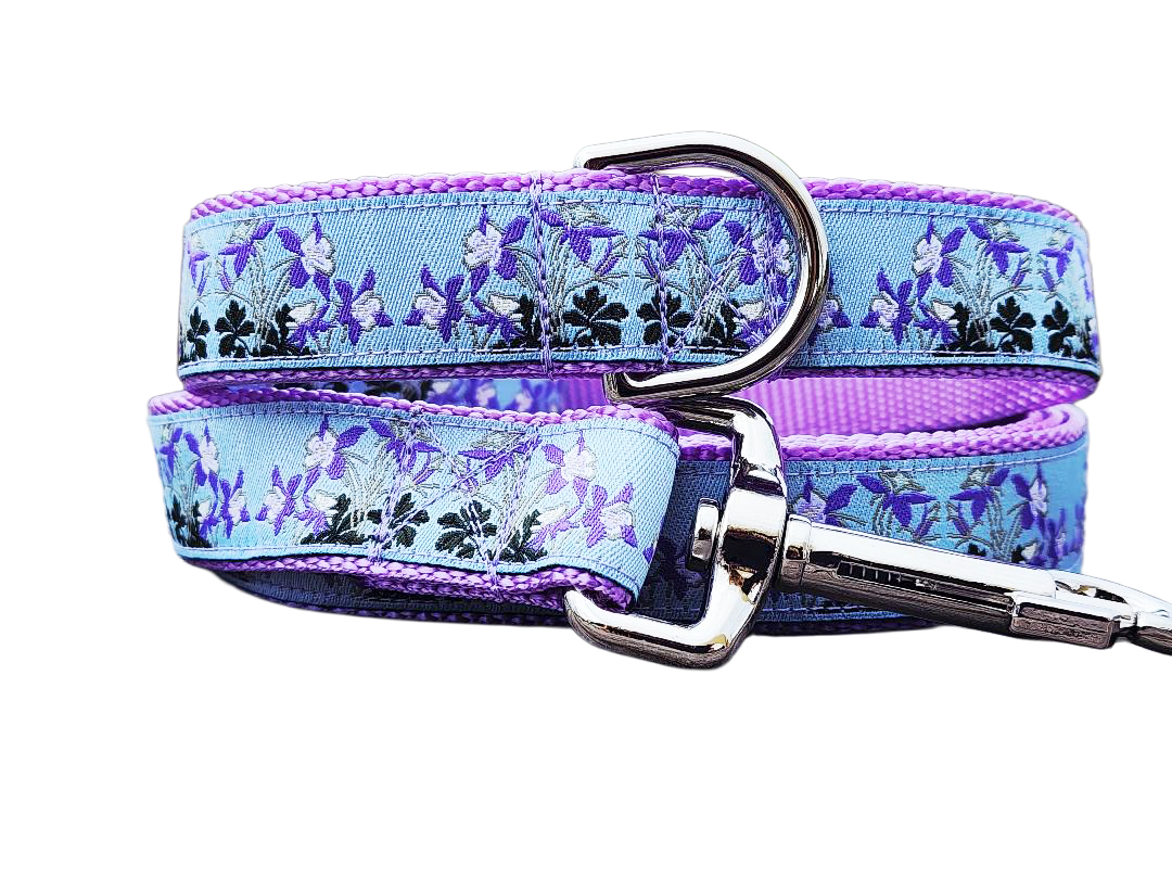 Rocky Mountain Hound 1" Columbine Colorado Dog Collar or Leash
