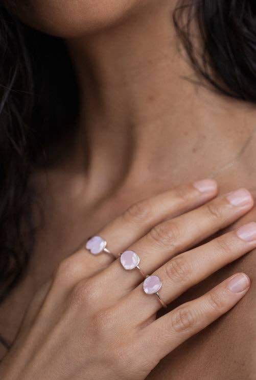 Britta Ambauen Pink Opal Solace Ring