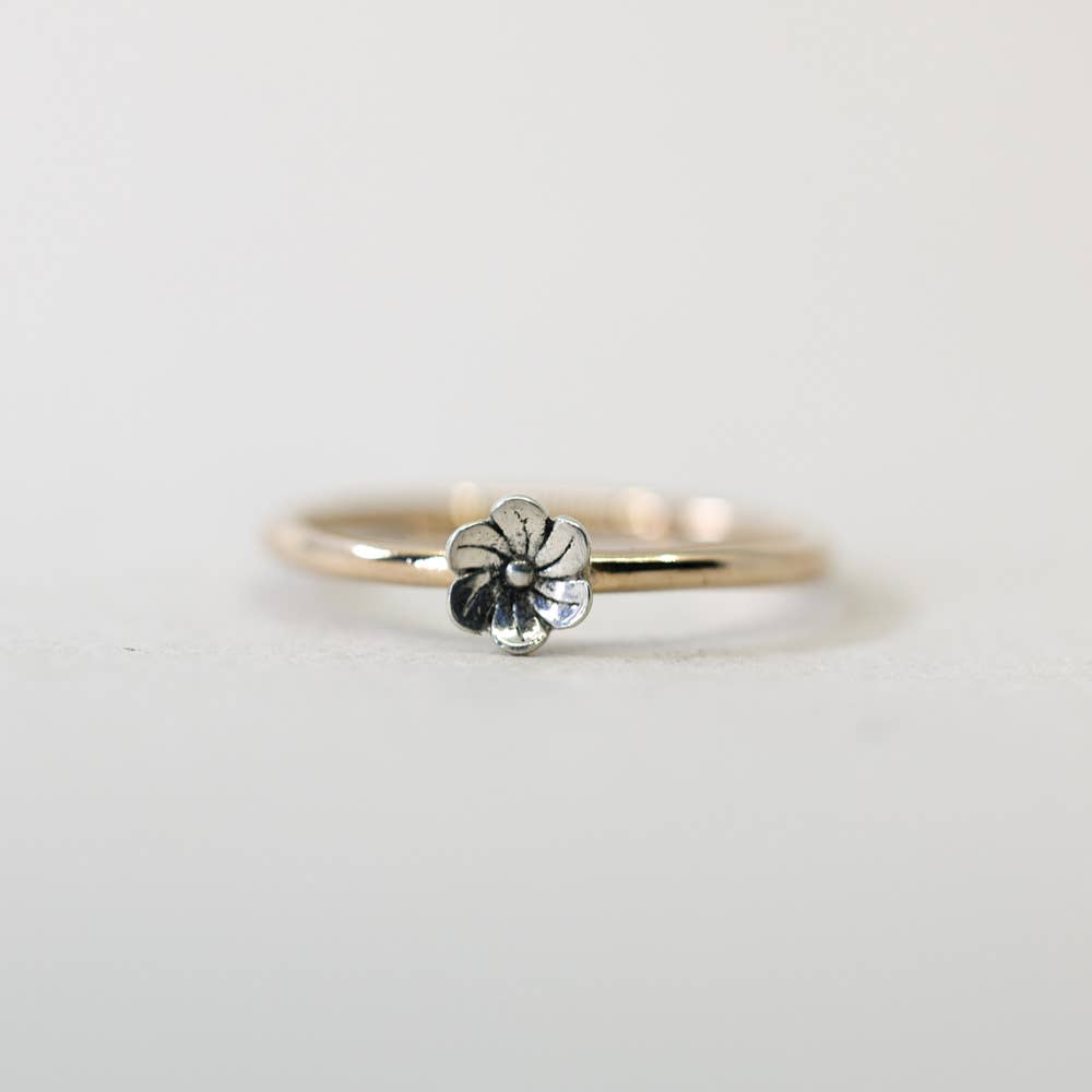Blossom Flower Ring in 14k Gold-Filled