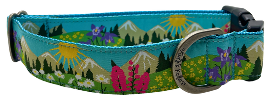Kady's Kollars Wildflowers Dog Collar - L/XL