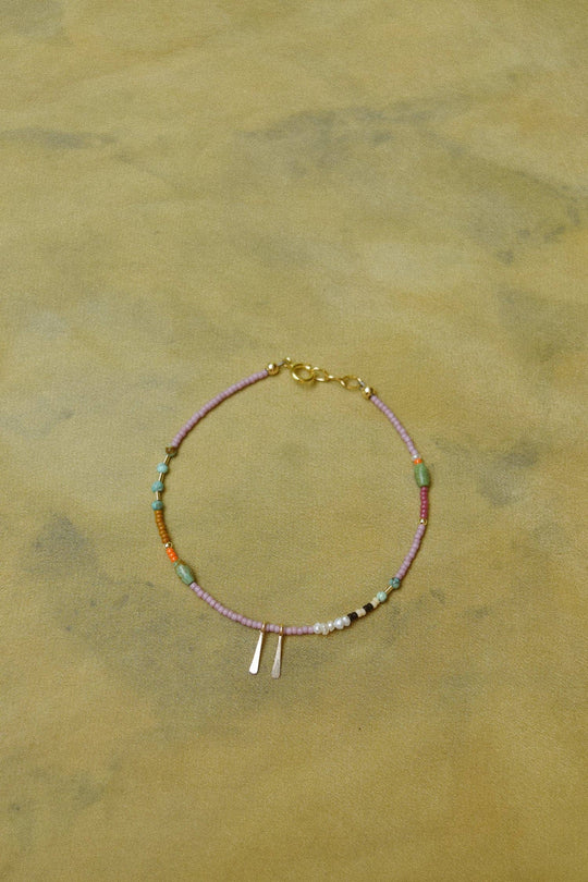 Single Strand Bracelet or Anklet- in Lilac