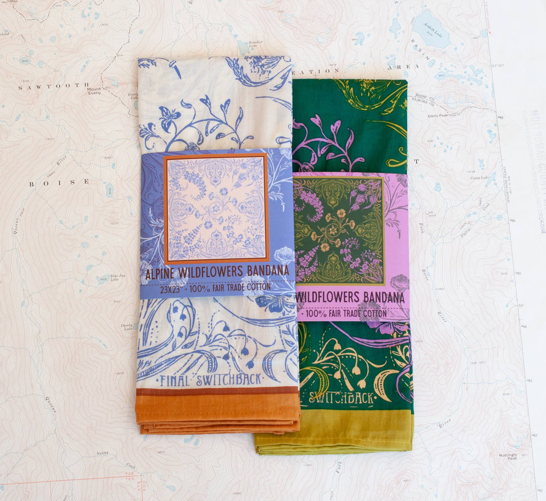 Final Switchback Wildflowers Bandana