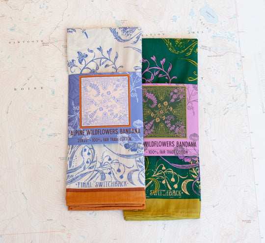 Final Switchback Wildflowers Bandana