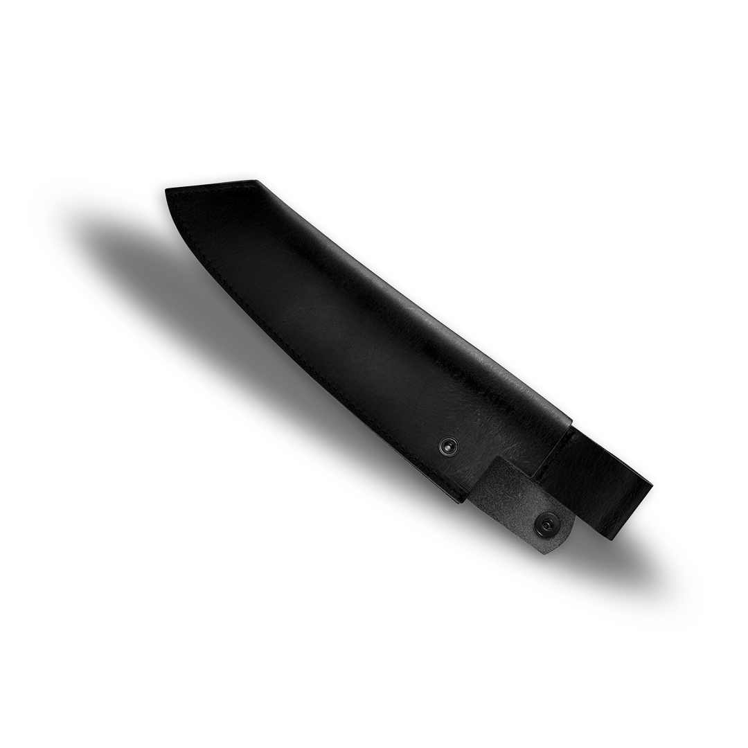 Leather Belt Sheath for Overland Camp Knife 8"