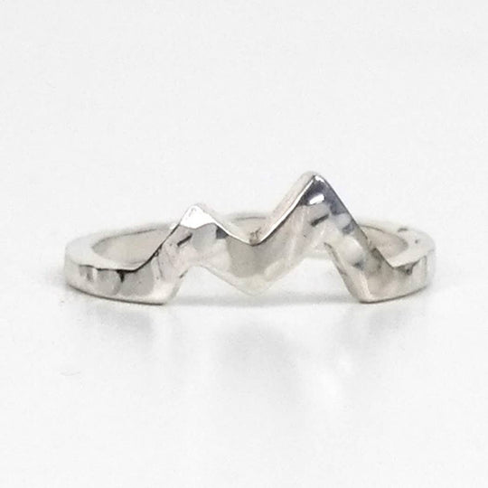 Saint K Jewelry Hammered Mountain Ring