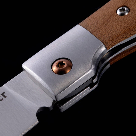 Messermeister Folding Steak Knife Set in Leather Roll - 4 Piece