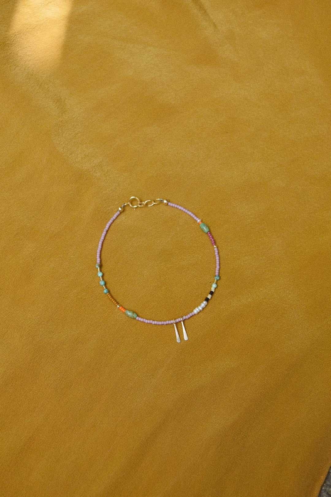 Single Strand Bracelet or Anklet- in Lilac