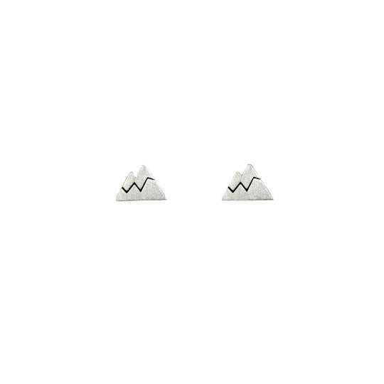 Alison Kelley Designs Sterling Mountain Cutout Post Earrings