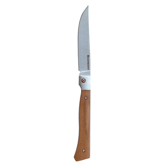 Messermeister Folding Steak Knife Set in Leather Roll - 4 Piece