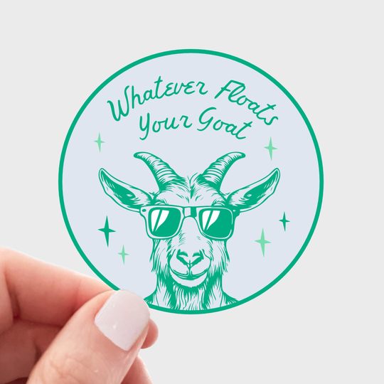 Yarnival Whatever Floats Your Goat Sticker