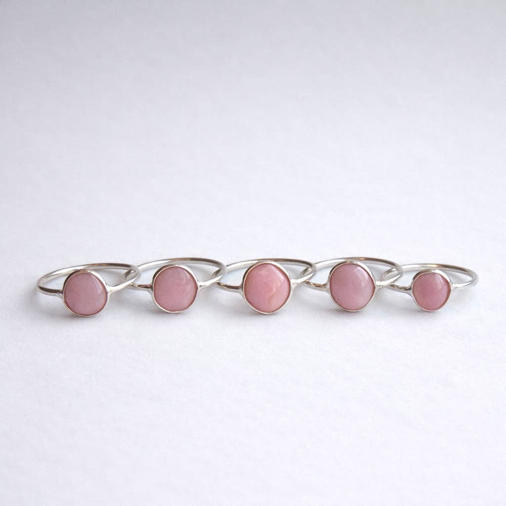 Britta Ambauen Pink Opal Solace Ring