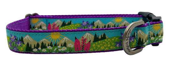 Kady's Kollars Wildflowers Dog Collar - M/L