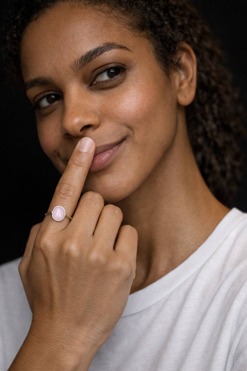 Britta Ambauen Pink Opal Solace Ring