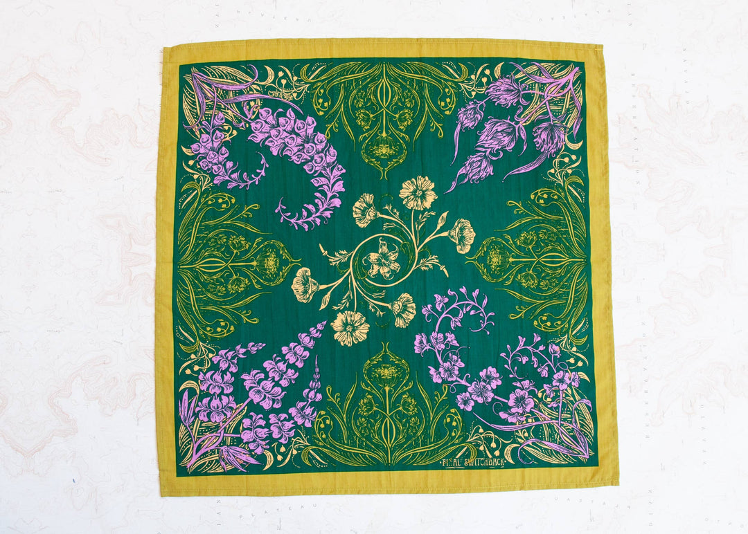 Final Switchback Wildflowers Bandana