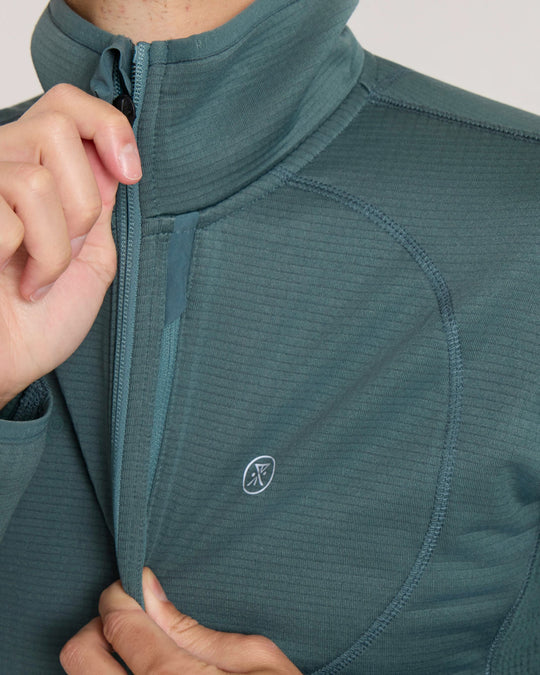 Grid Lock Fleece Quarter Zip