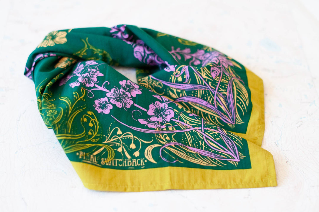 Final Switchback Wildflowers Bandana