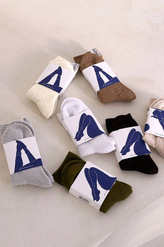 Arctic Fox Cosy Socks - Light Blue