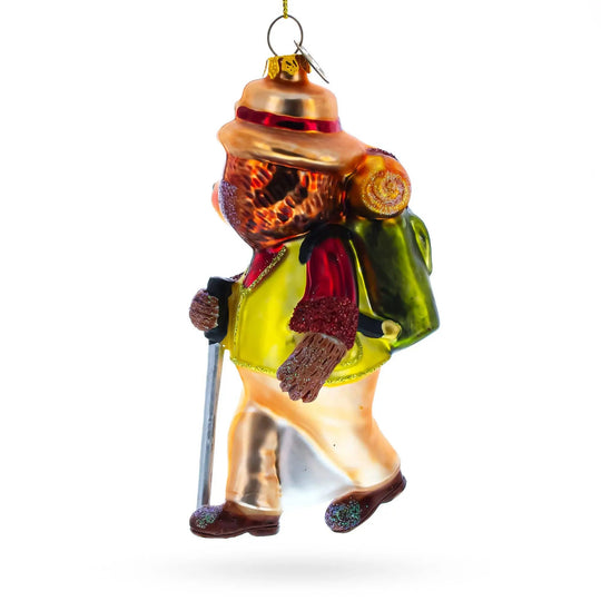 Bear Hiker Glass Ornament BestPysanky
