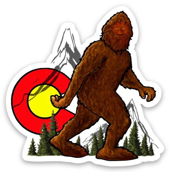 Blue Dog Stickers Colorado Bigfoot Blue Dog Sticker