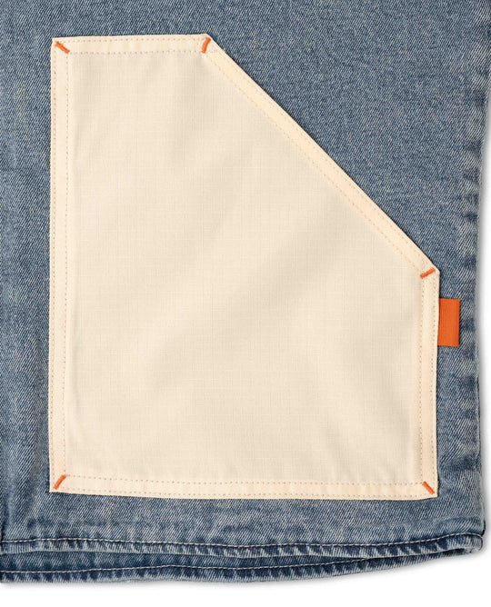 Ripton Bolton Vest Light Wash
